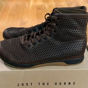 Nobull brown leather high trainer